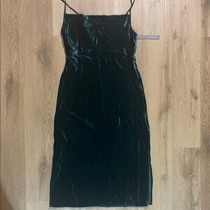 Anthropologie Elyse Velvet Bias Slip Dress size xs p